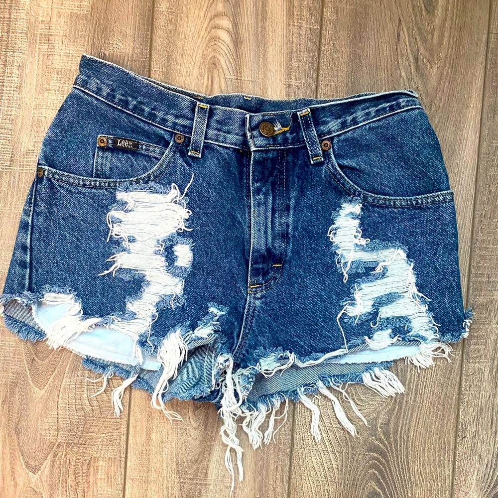 Distressed Lee Shorts